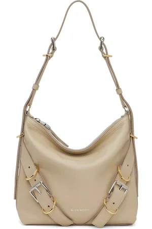 Givenchy Petit sac à bandoulière beige à ferrures Voyou