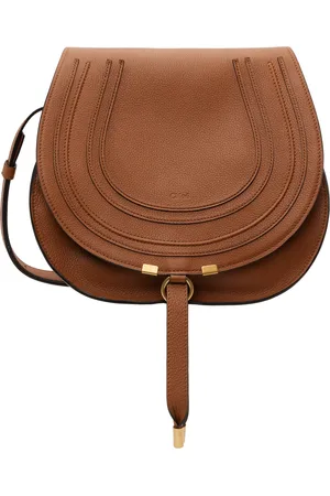Chloé Moyen sac sellier brun clair - Marcie
