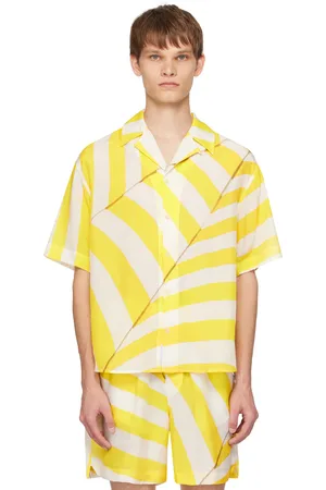 Eytys Chemise Alonzo jaune et blanc