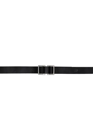 RAG&BONE Ceinture noire en cuir à fini brut