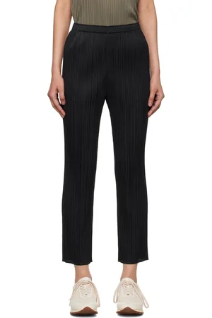 PLEATS PLEASE ISSEY MIYAKE Pantalon noir à plis