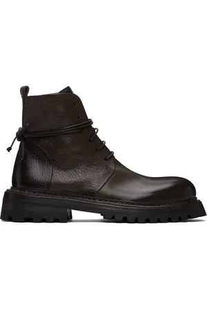 MARSÈLL Bottines Carrucola brunes à laçage