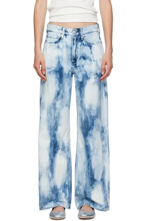 RAG&BONE Jean ample Logan bleu