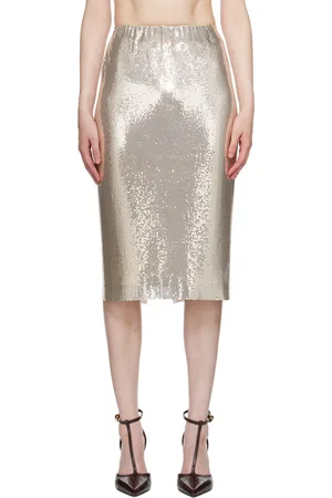 Sportmax Jupe midi Cariddi dorée