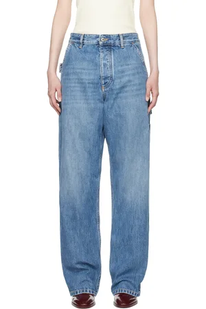 Bottega Veneta Jean cargo rétro bleu en denim