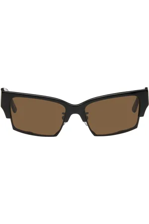 ECKHAUS LATTA Lunettes de soleil Club noires exclusives à SSENSE