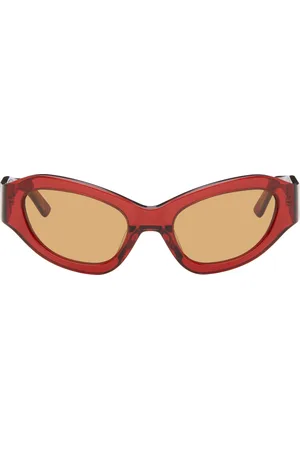 ECKHAUS LATTA Lunettes de soleil Bug rouges exclusives à SSENSE