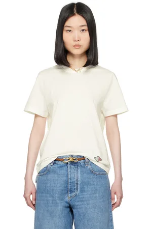 Bottega Veneta T-shirt léger blanc cassé