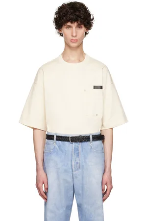 Bottega Veneta T-shirt blanc cassé à poche
