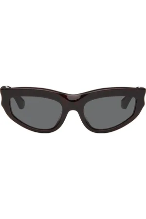 Burberry Lunettes de soleil ovales bourgogne