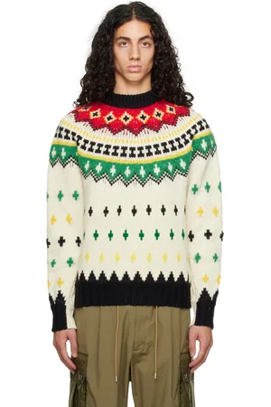 Moncler Pull multicolore à motif graphique en tricot jacquard
