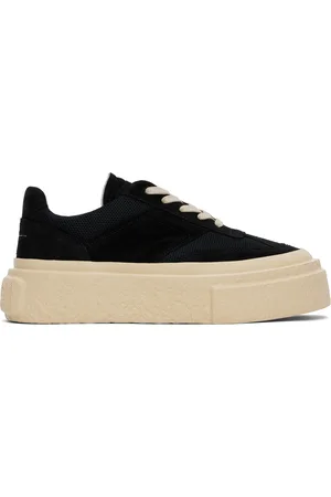 Maison Margiela Baskets Gambetta noires à laçage et à plateforme