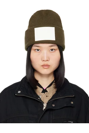 Maison Margiela Bonnet kaki à logo numérique