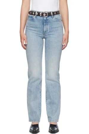 Khaite Jean Danielle bleu en denim extensible