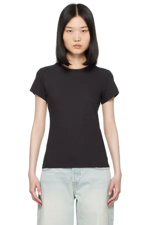 RE/DONE T-shirt ajusté 1960s noir édition Hanes