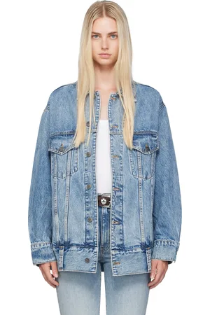 Khaite Blouson Grizzo bleu en denim