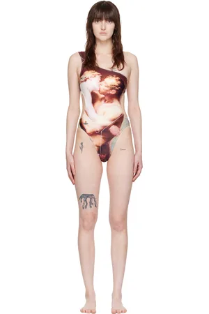 Vivienne Westwood Maillot de bain une pièce multicolore à bretelle unique