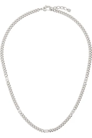 Givenchy Collier argenté à breloques à logo 4G
