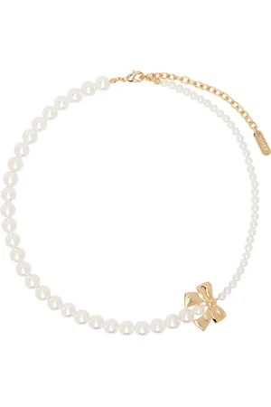 númbering Collier #9742 blanc et doré