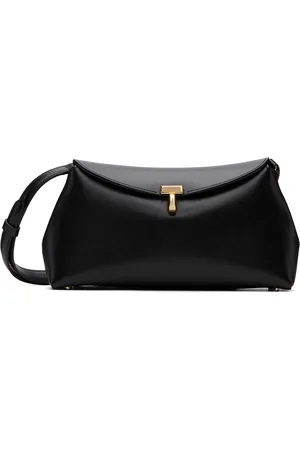 Totême Pochette noire à verrou tournant