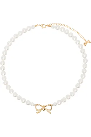 númbering Collier #9701 blanc et doré