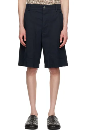 Bottega Veneta Short léger bleu marine