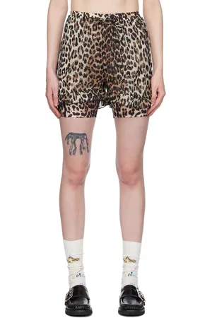 Ganni Short multicolore à motif léopard