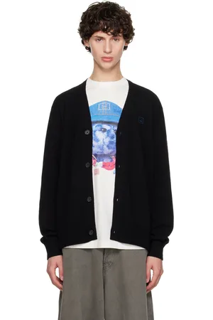 Acne Studios Cardigan noir à col en V