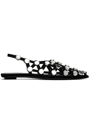 The Attico Ballerines Grid noires