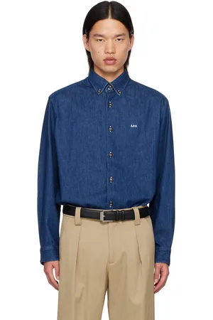 A.P.C. Chemise Mathias indigo en denim