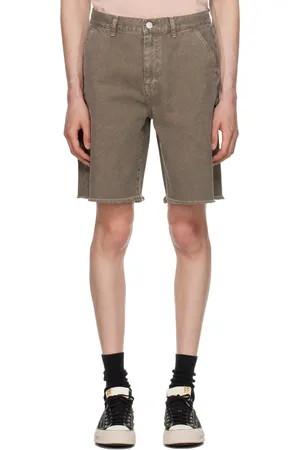 JOHN ELLIOTT Short brun à bords effilochés