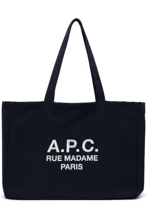 A.P.C. Cabas Diane bleu marine à logo