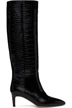 PARIS TEXAS Bottes hautes à talon aiguille 60 noires
