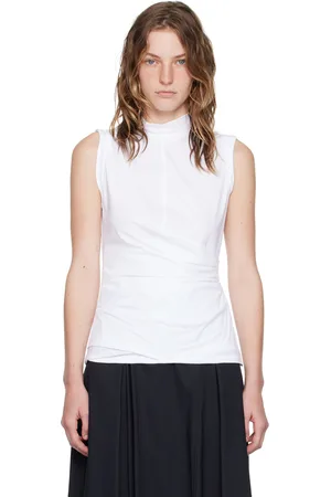 3.1 Phillip Lim Débardeur drapé blanc