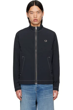 Fred Perry Blouson bleu marine à logos