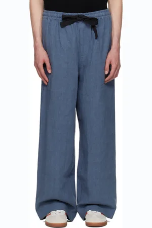 COMMAS Pantalon ample bleu