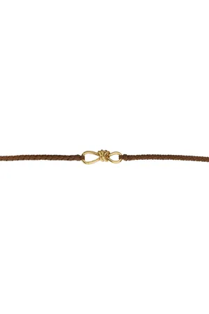 Bottega Veneta Ceinture brune à ferrure Andiamo