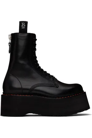 R13 Bottes noires à plateforme