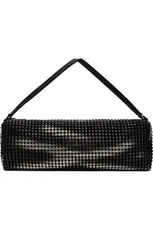 Alexander Wang Sac souple Heiress noir et argenté