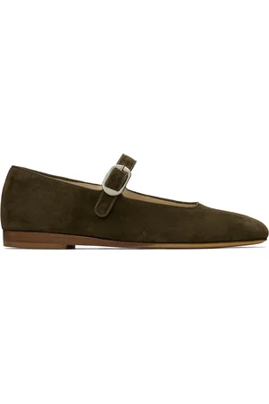 Le Monde Beryl Ballerines de style Charles IX kaki