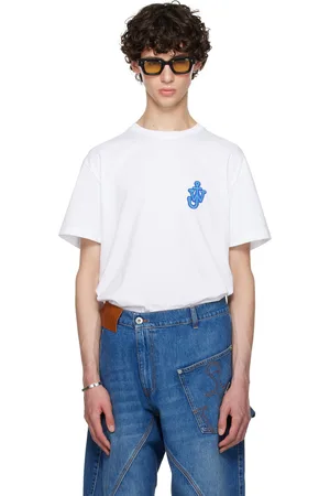 J.W.Anderson T-shirt blanc à écusson à logo