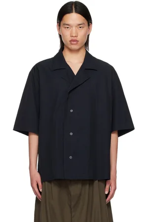 STUDIO NICHOLSON Chemise Loca bleu marine