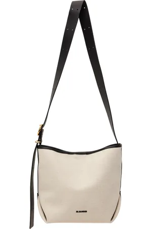 Jil Sander Petit cabas beige à plis