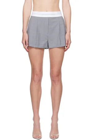 Alexander Wang Short gris à plis