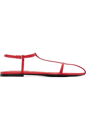 Jil Sander Sandales rouges