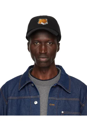 Maison Kitsuné Casquette noire à écusson de renard