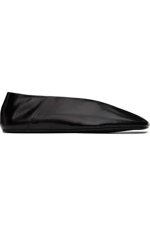 Jil Sander Ballerines noires en cuir