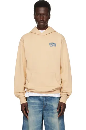 Billionaire Boys Club Pull à capuche beige à petit logo arqué
