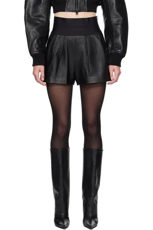 Alexander Wang Short safari noir en cuir