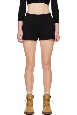 Alexander Wang Short noir à logo en relief